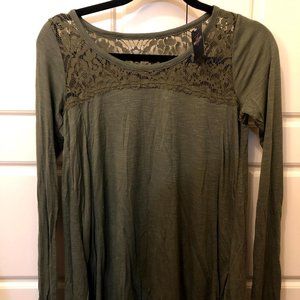 Hollister Green Long-Sleeve Shirt